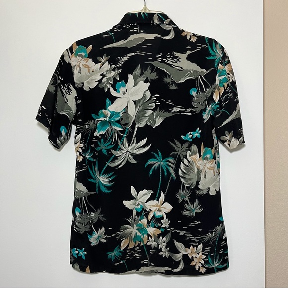 Kennington Vintage Men’s Hawaiian Orchids Short Sleeve Shirt Size Small - Picture 2 of 7
